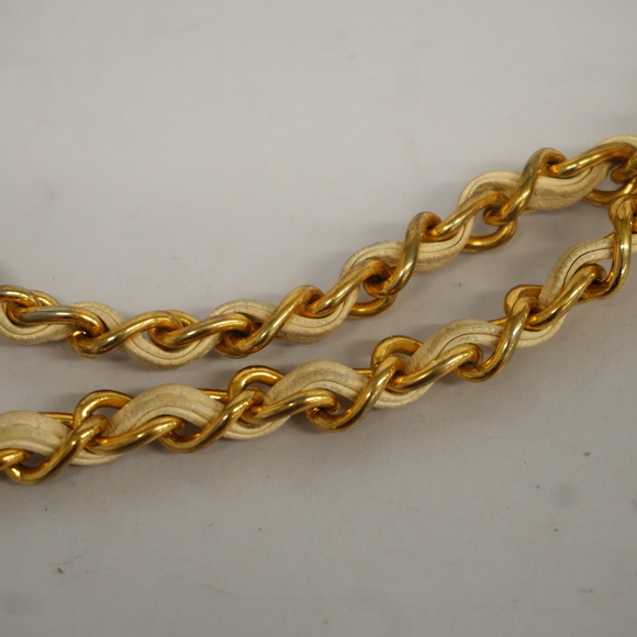 Auth Chanel Matelasse Chain Shoulder Lizard With Fringes Women's Shoulder Bag - Picture 11 of 13